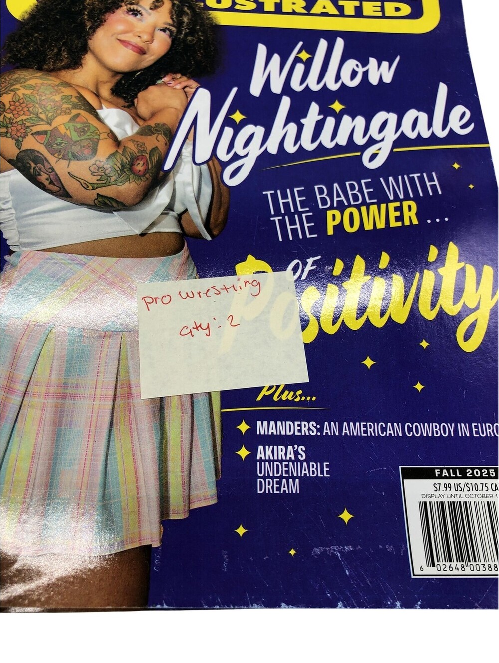 Pro Wrestling Illustrated Willow Nightingale Fall 2025 Wrestling Magazine Blue
